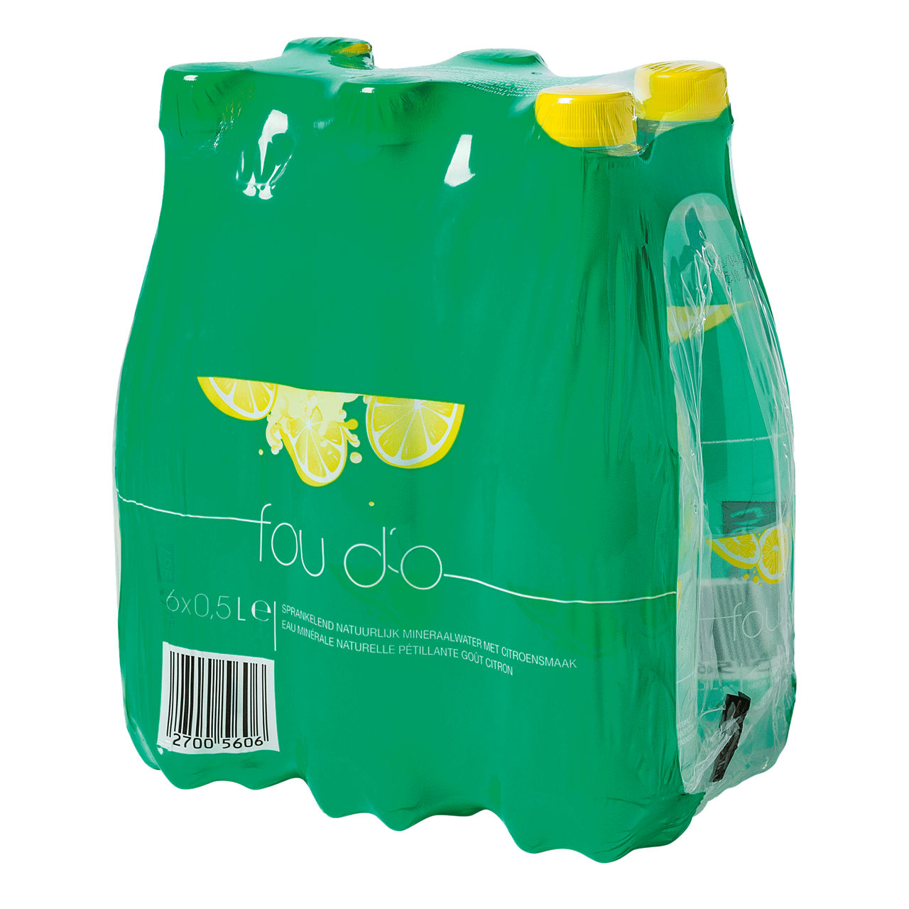 FOU D'O® Bruisend water met citroensmaak, 6 st.