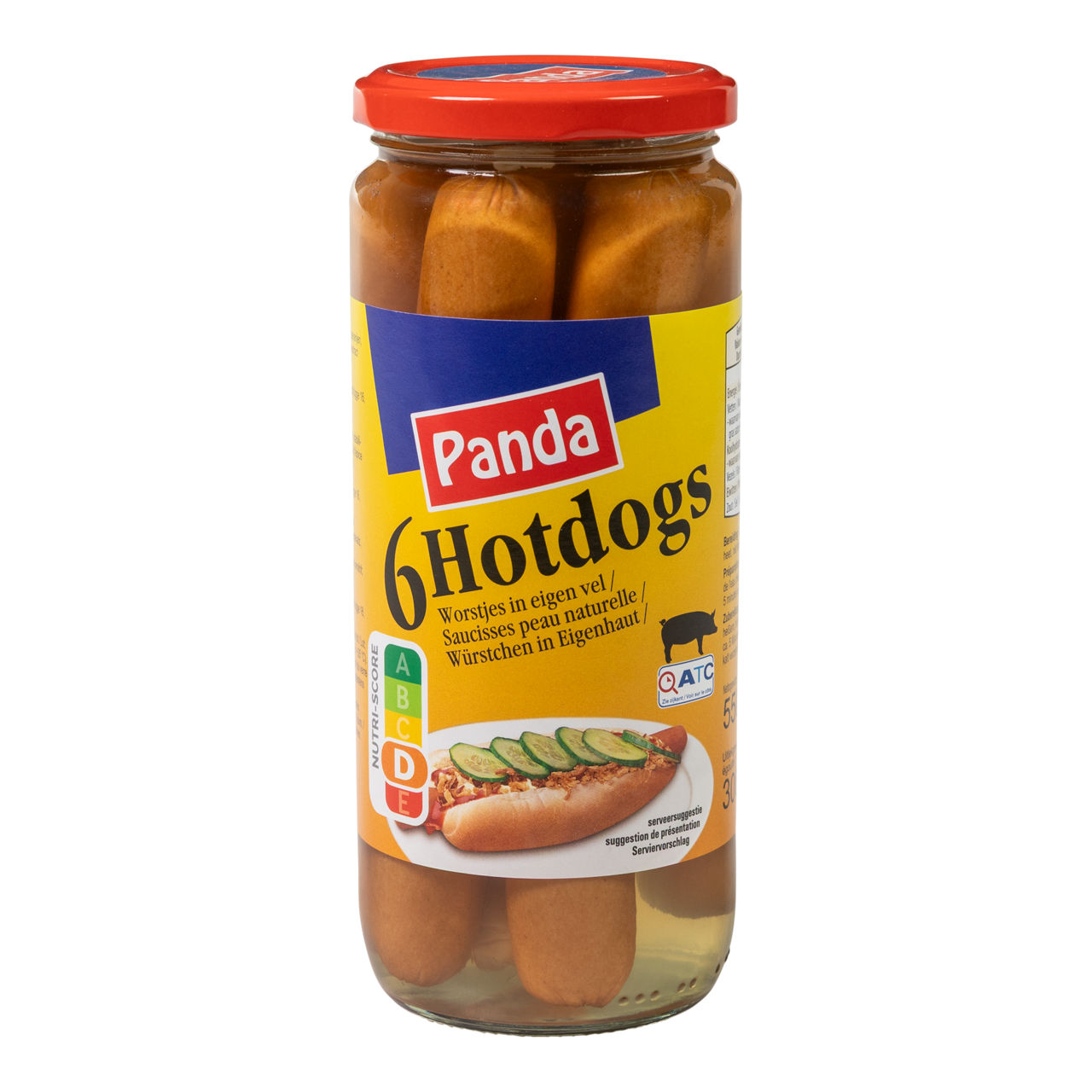 PANDA Hotdogworsten, 6 st. (300 g)