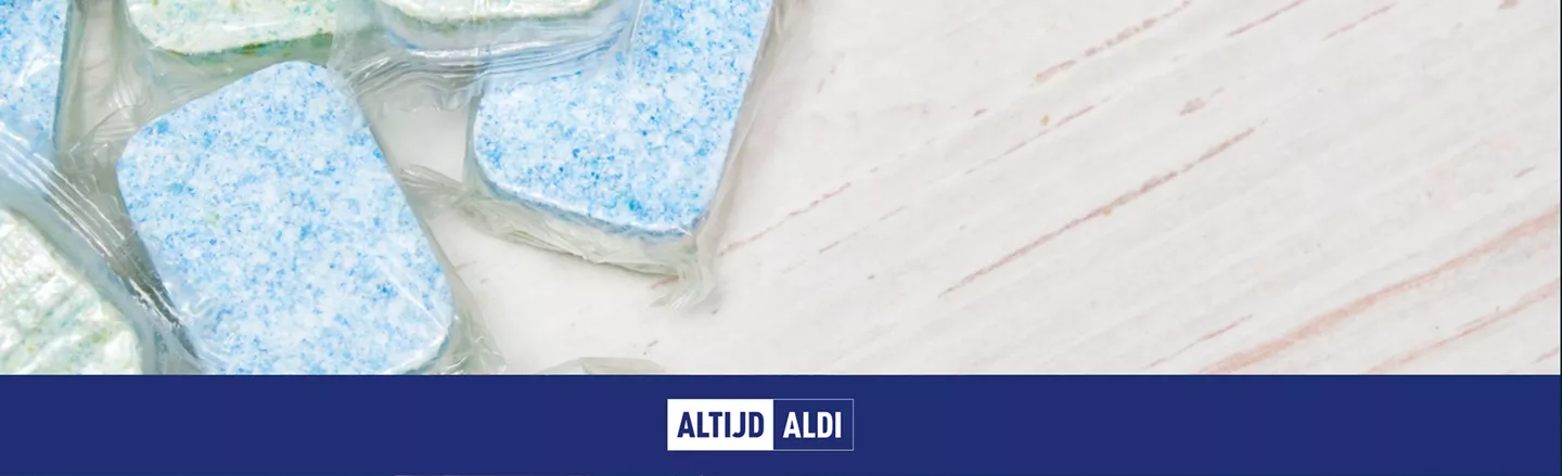 schoonmaken met vaatwastablet