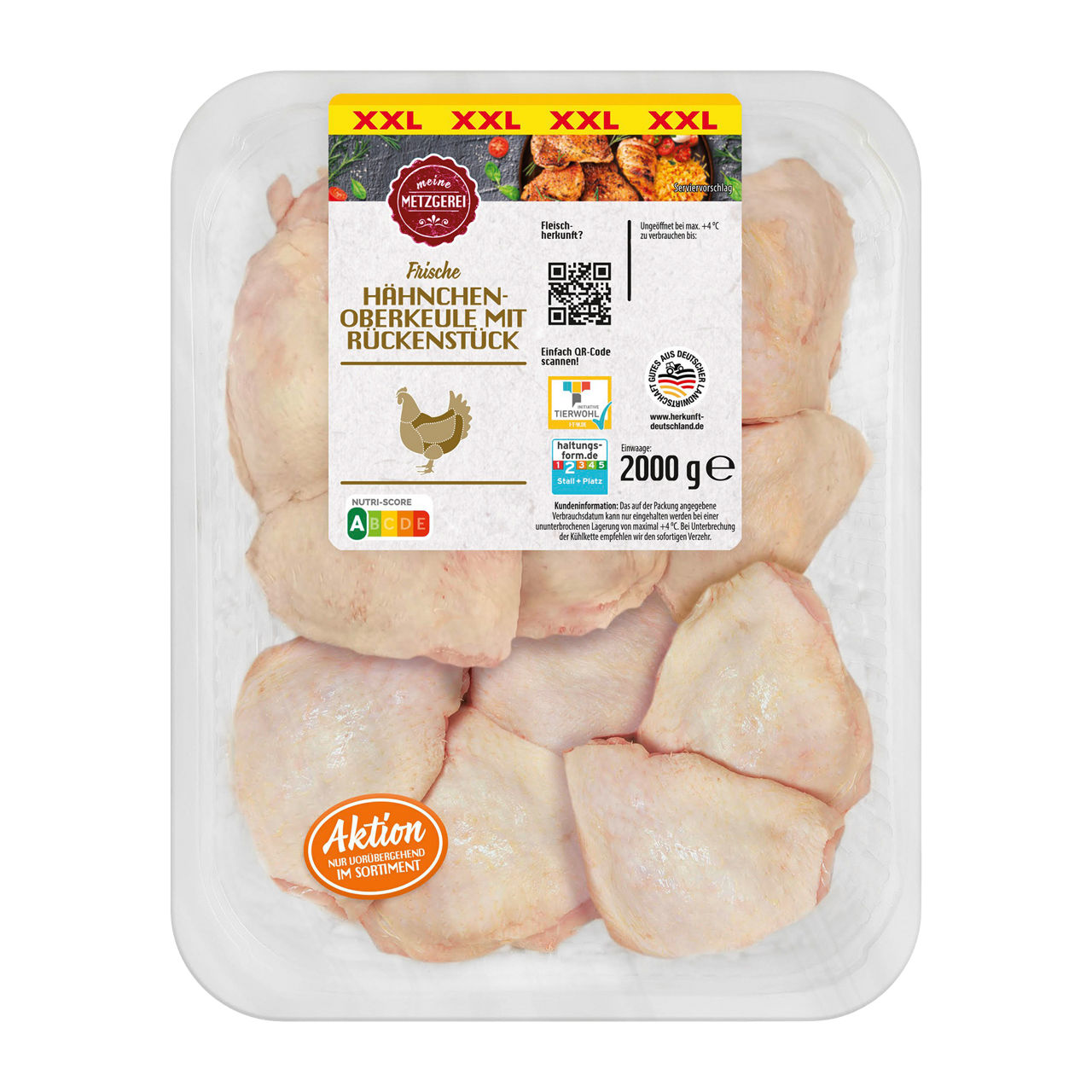  Hähnchen-Oberkeulen XXL