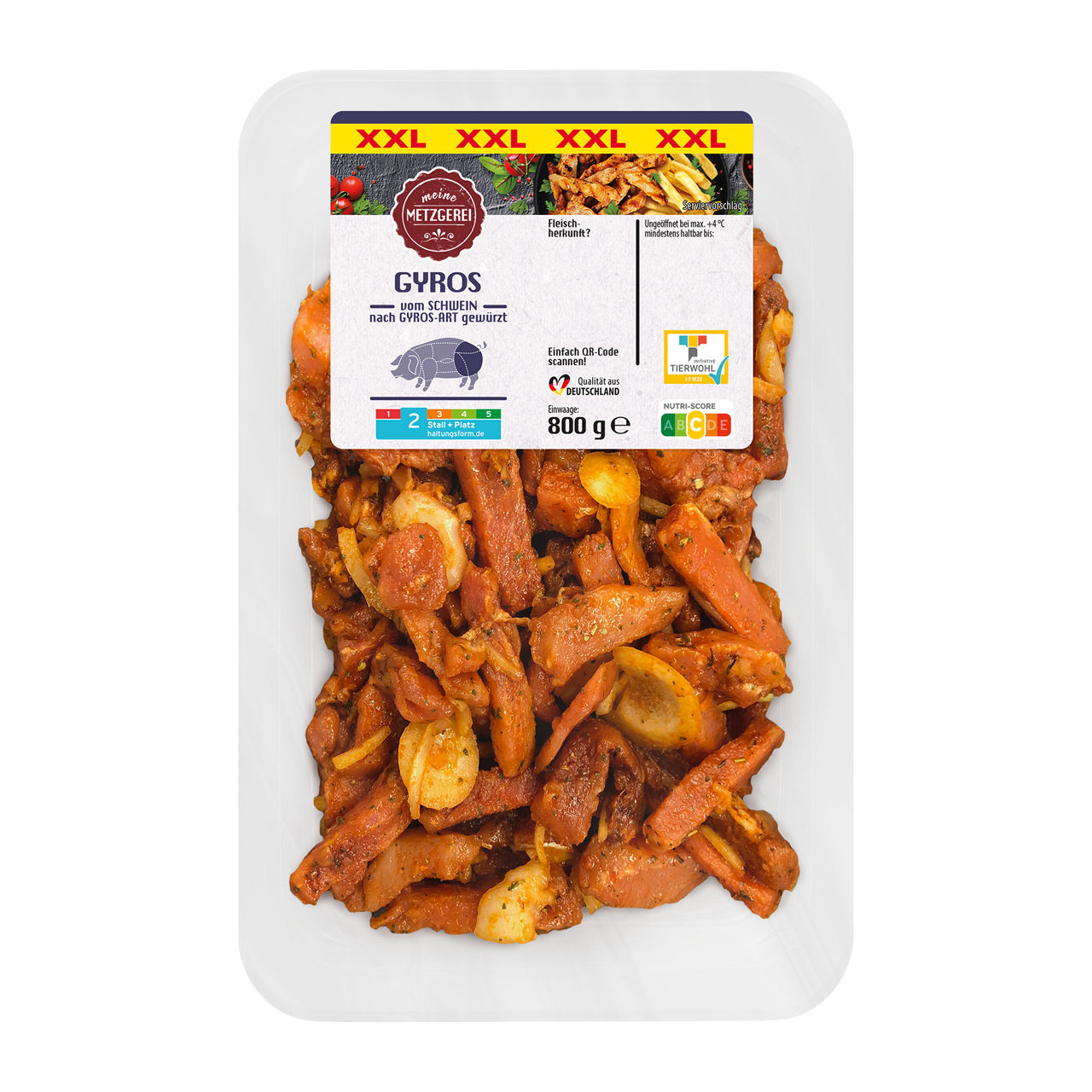  Gyros-Geschnetzeltes XXL