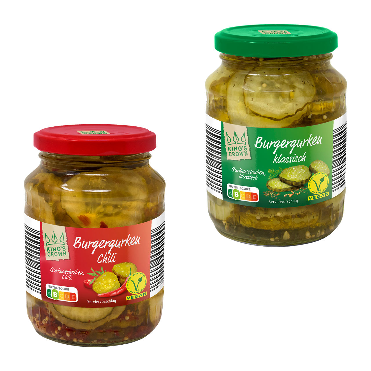 Burgergurken in Scheiben