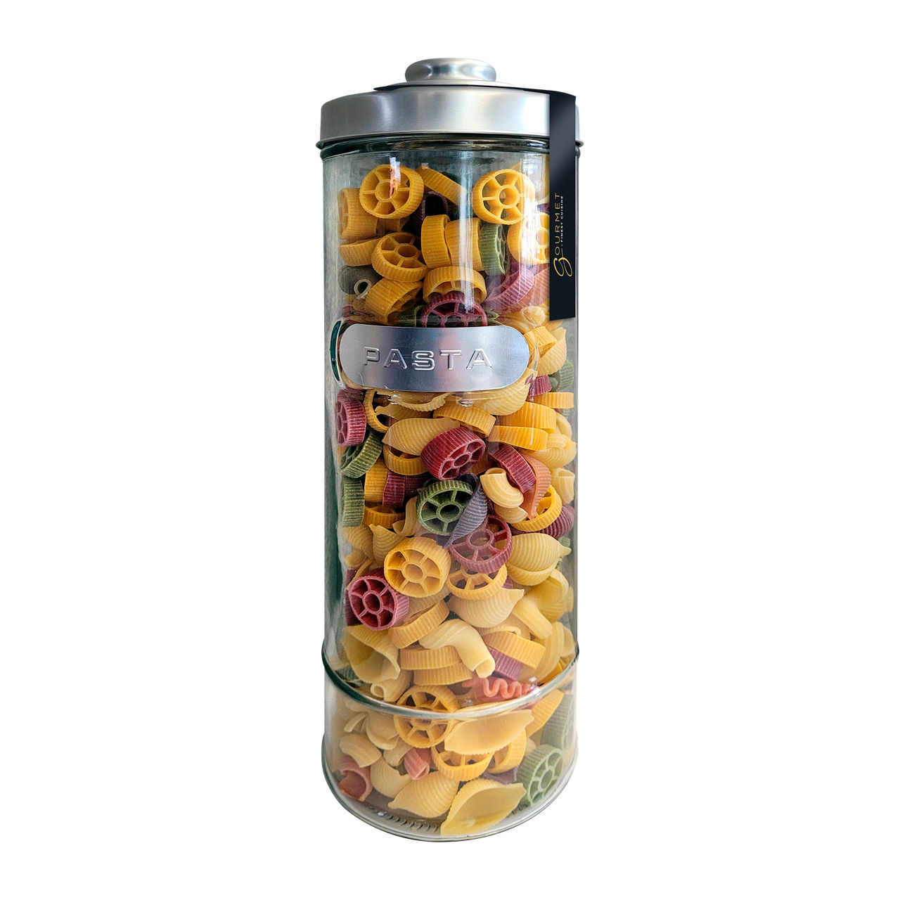  Bunte Pasta im Glas