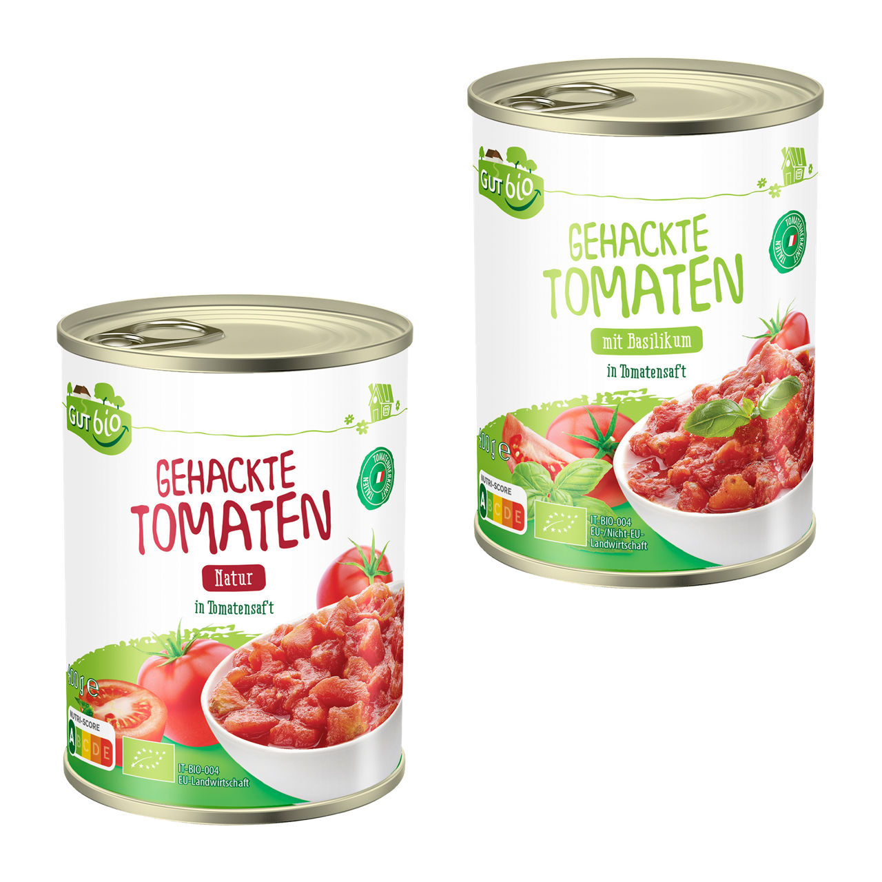 Bio-Gehackte Tomaten