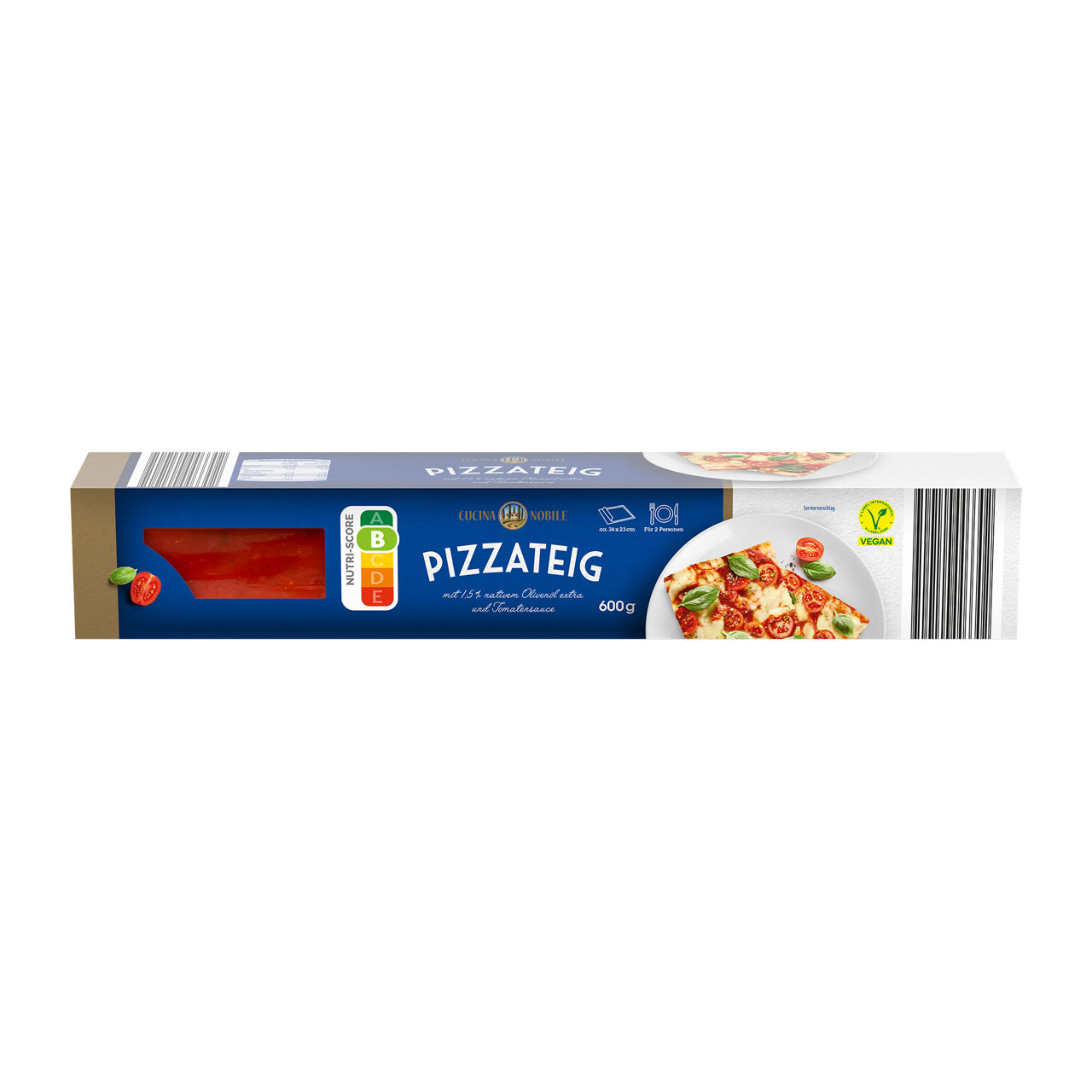 Pizzateig mit Tomatensauce