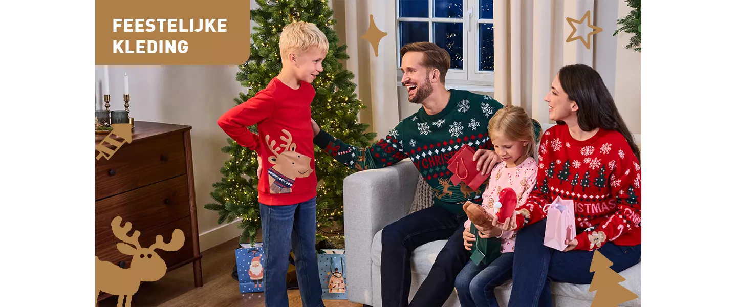 Feestelijke kersttruien en feestkleding voor tijdens de kerstdagen