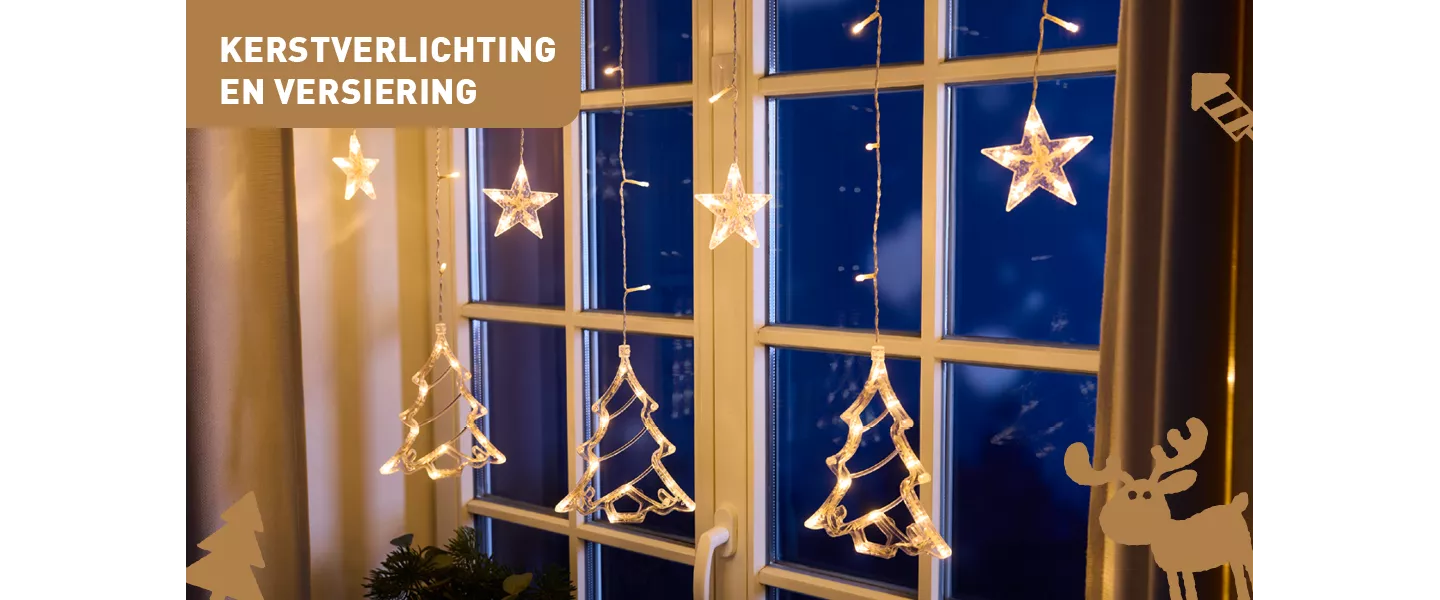 Kerstverlichting en -versiering