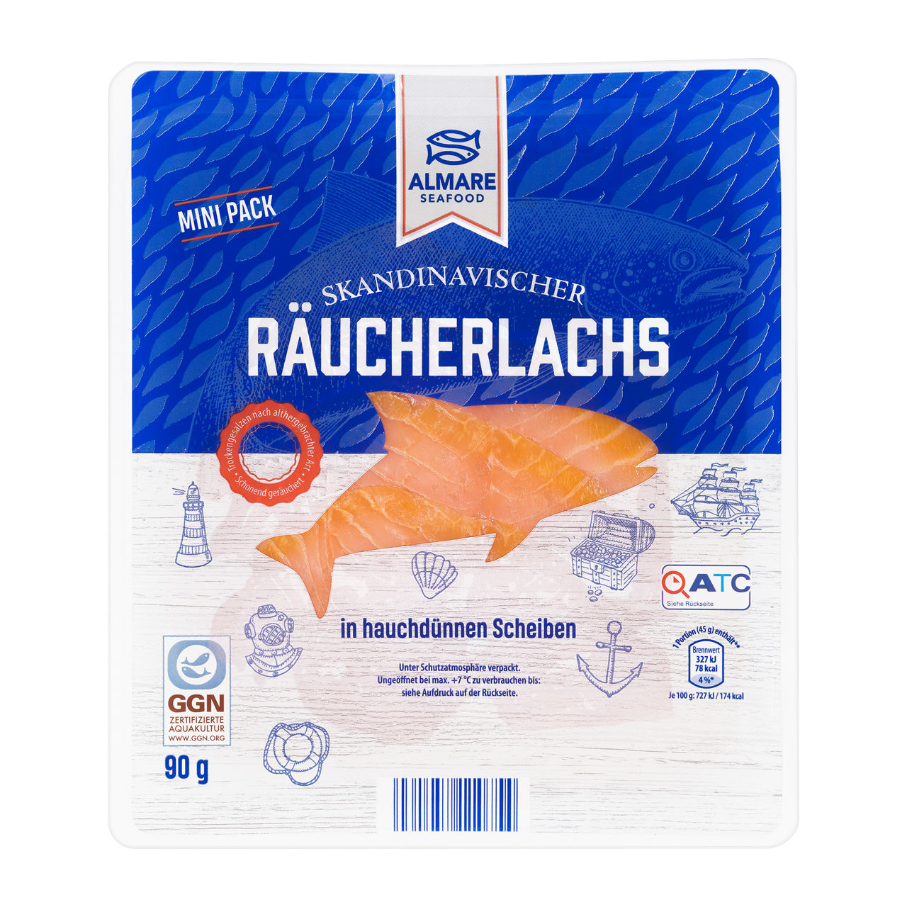 Skandinavischer Räucherlachs