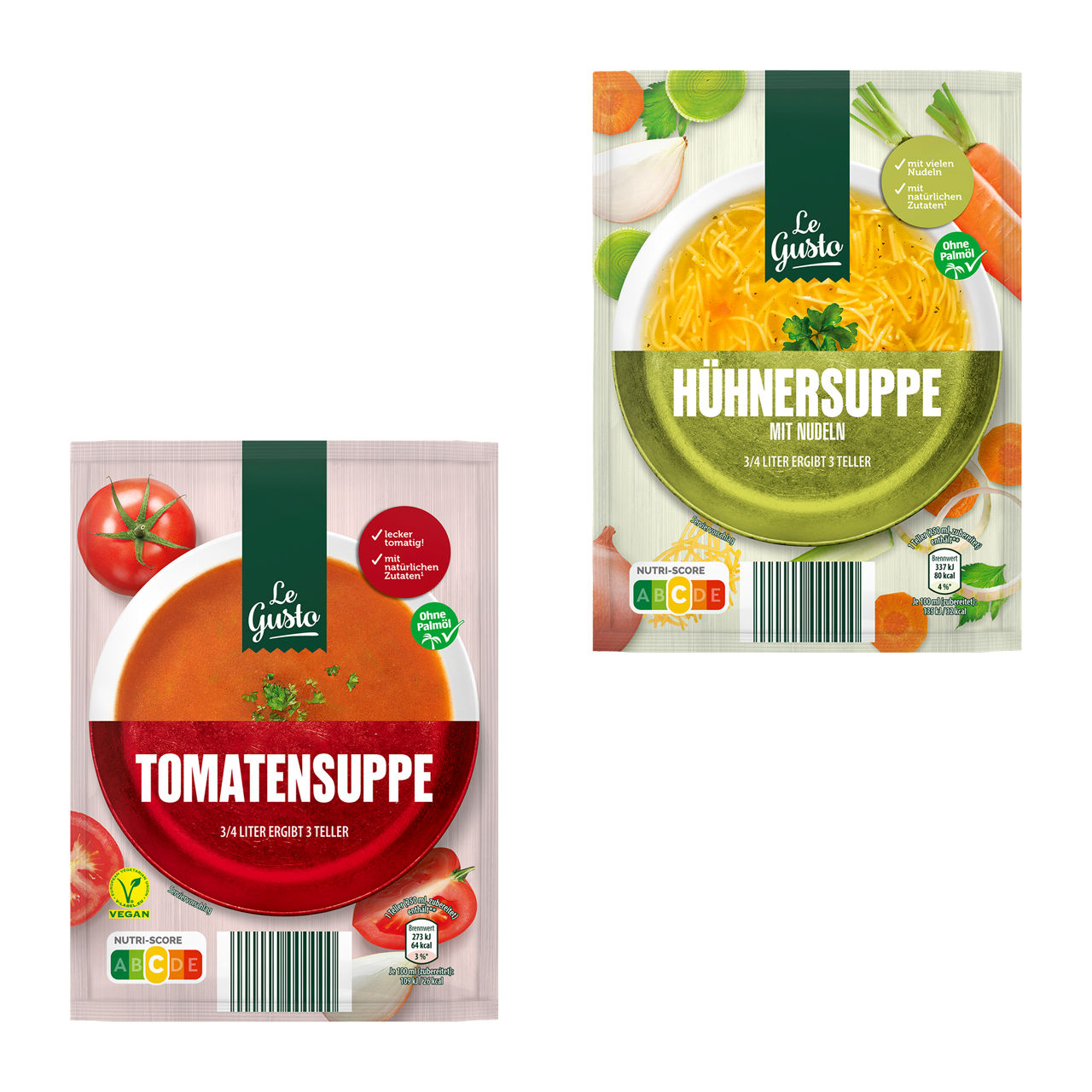 Saisonale Beutelsuppen
