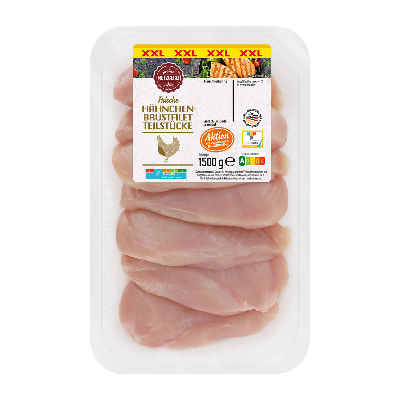  Hähnchenbrustfilet-Teilstücke XXL