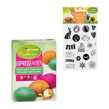 Osterdekoration / Eierfarben