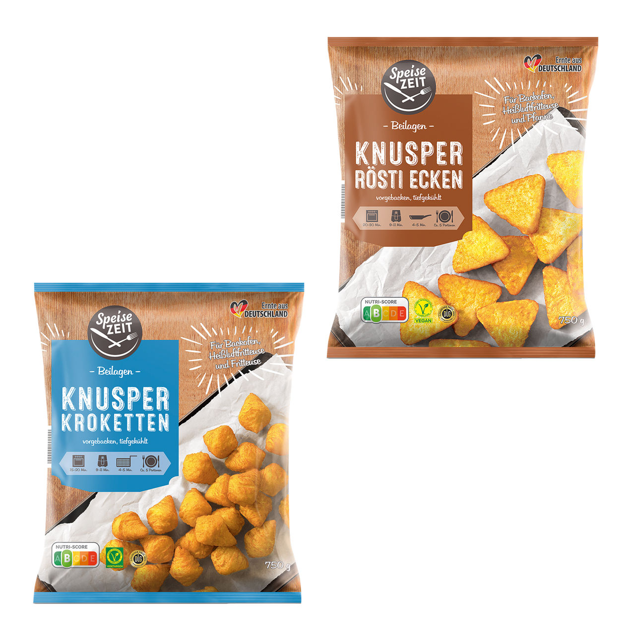 Knusper-Kroketten / -Rösti-Ecken