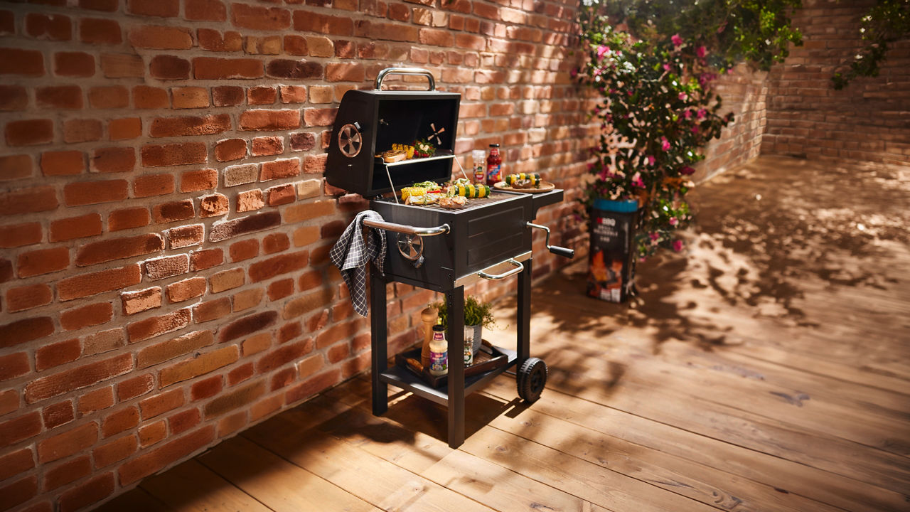 Holzkohle-Grillwagen Mason S