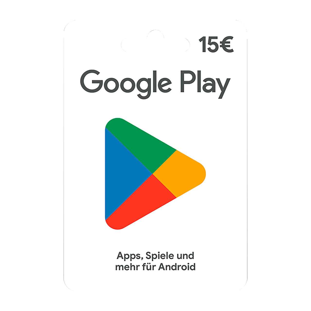 Google Play 15 € Guthabenkarte