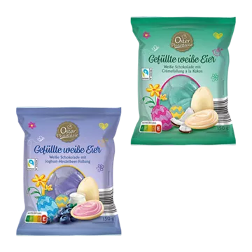 Gefüllte weiße Eier
