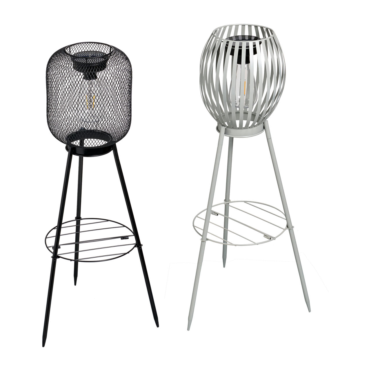  LED-Solar-Stehleuchte