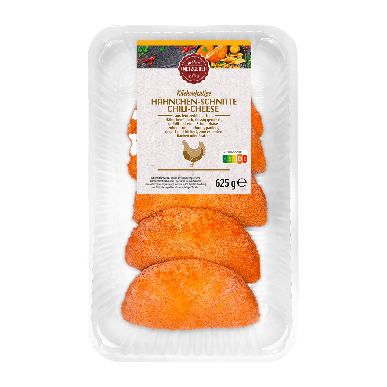  Hähnchen-Schnitte Chili-Cheese