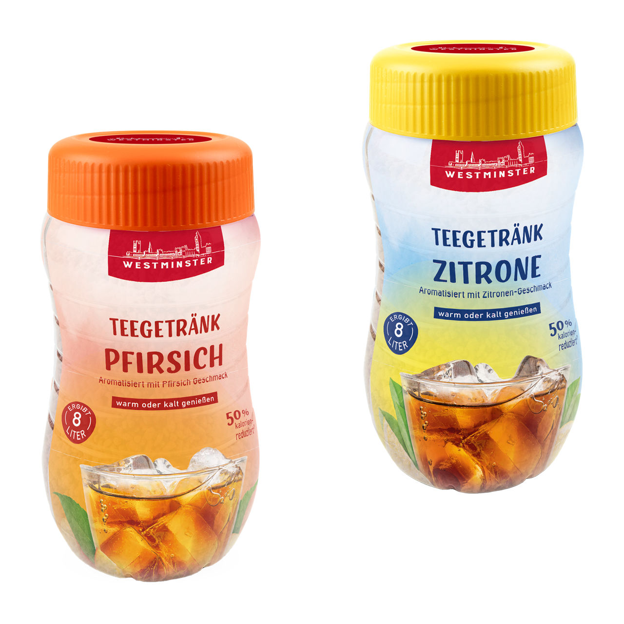 Instant-Krümeltee Zitrone, Waldfrucht, Pfirsich