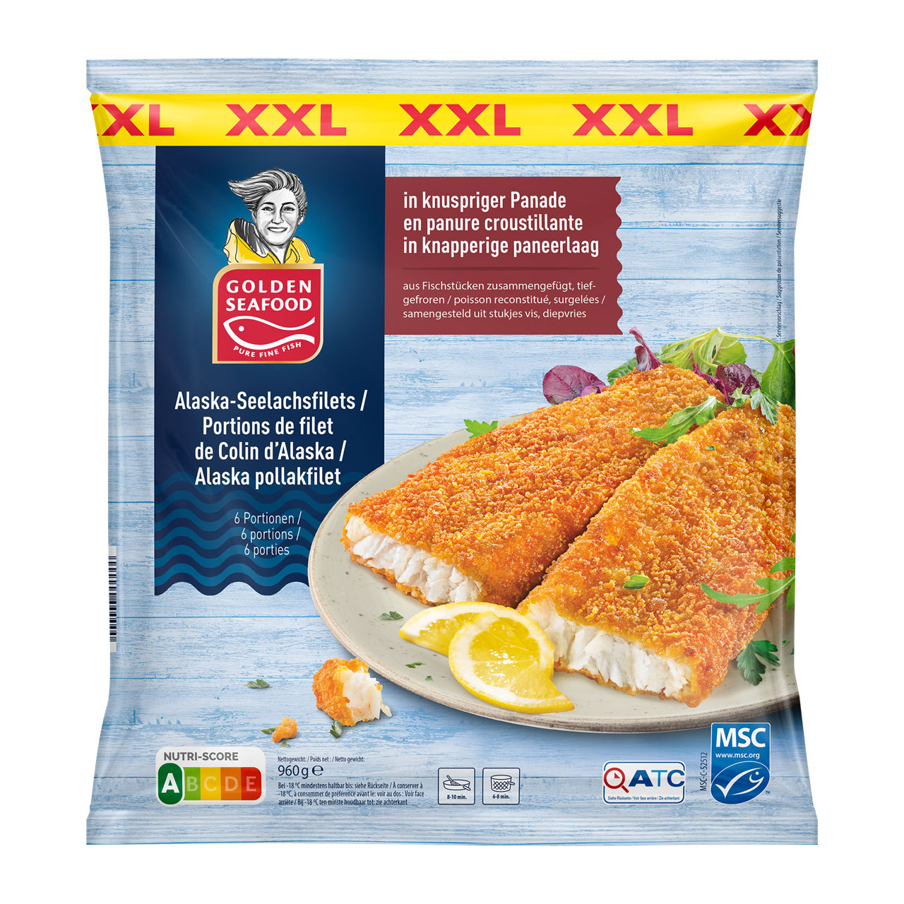  Alaska-Seelachsfilets XXL