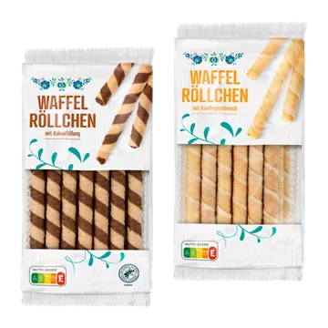 Waffelröllchen