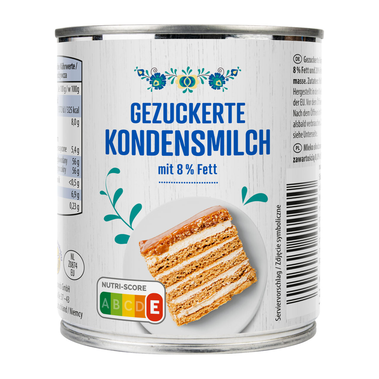  Gezuckerte Kondensmilch
