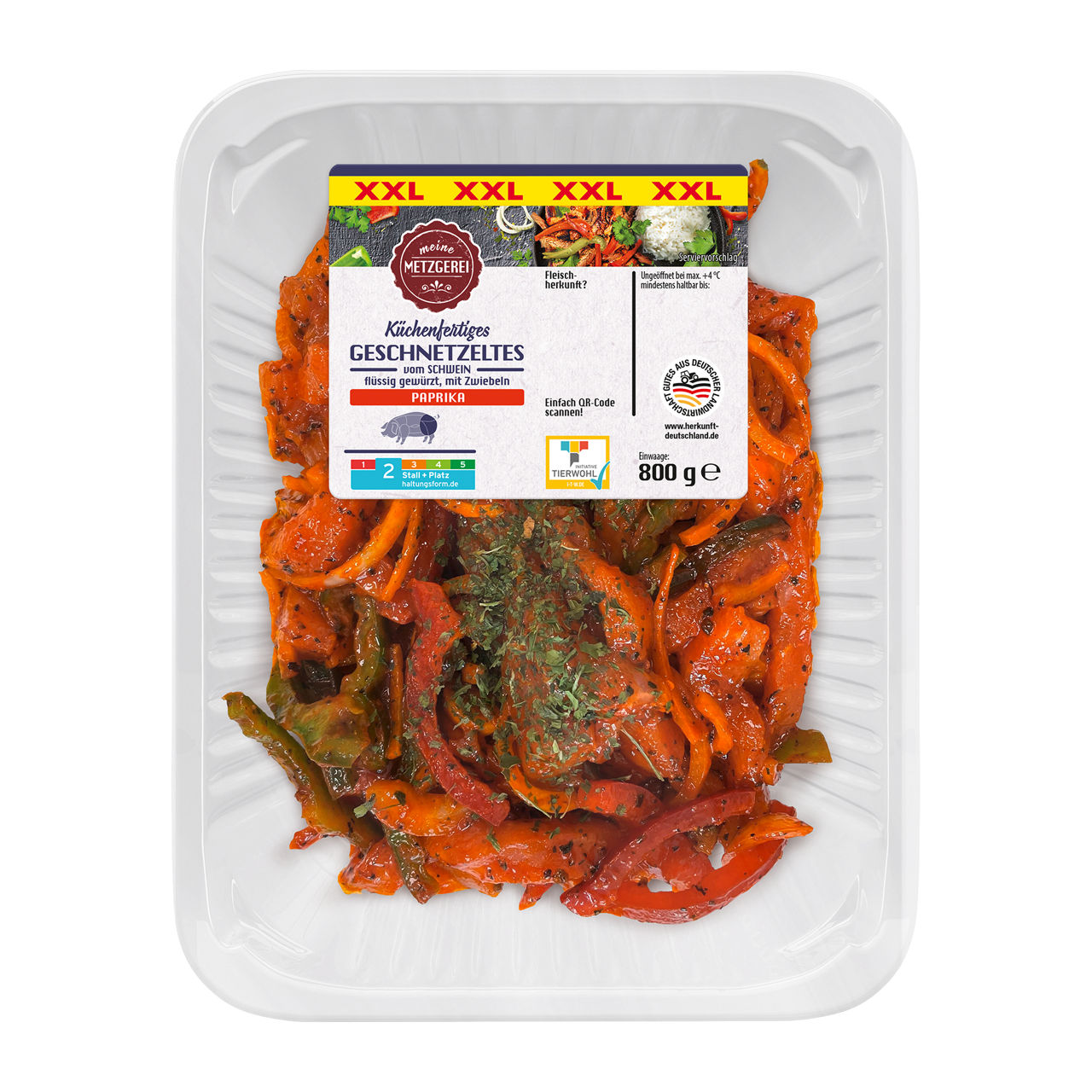  Paprika-Schinkengeschnetzeltes XXL