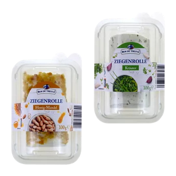 Ziegenfrischkäserolle