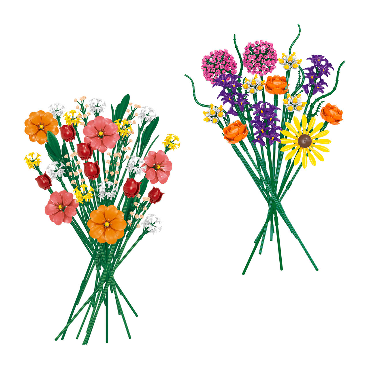  Klemmbausteine-Blumenstrauß