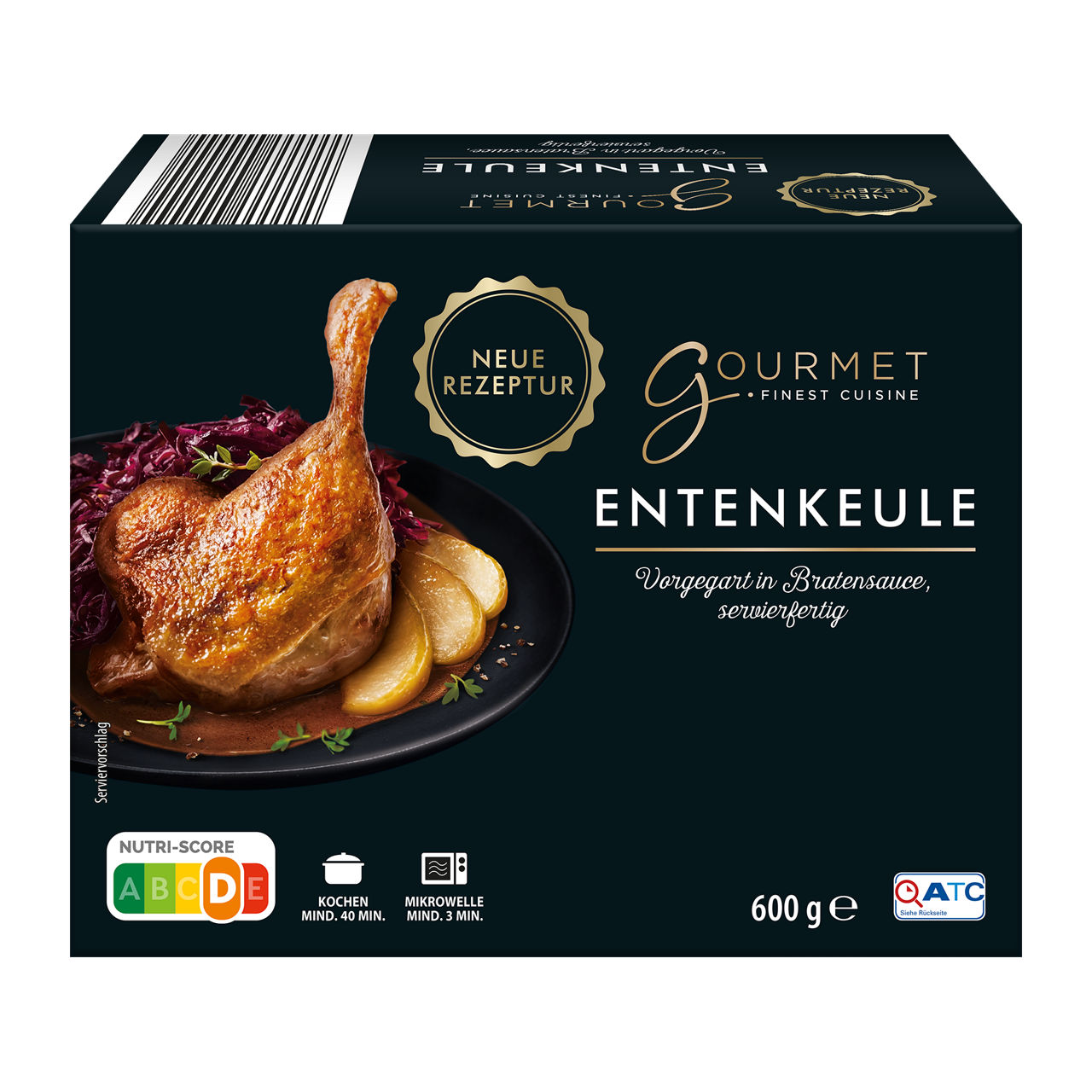  Entenkeule mit Sauce