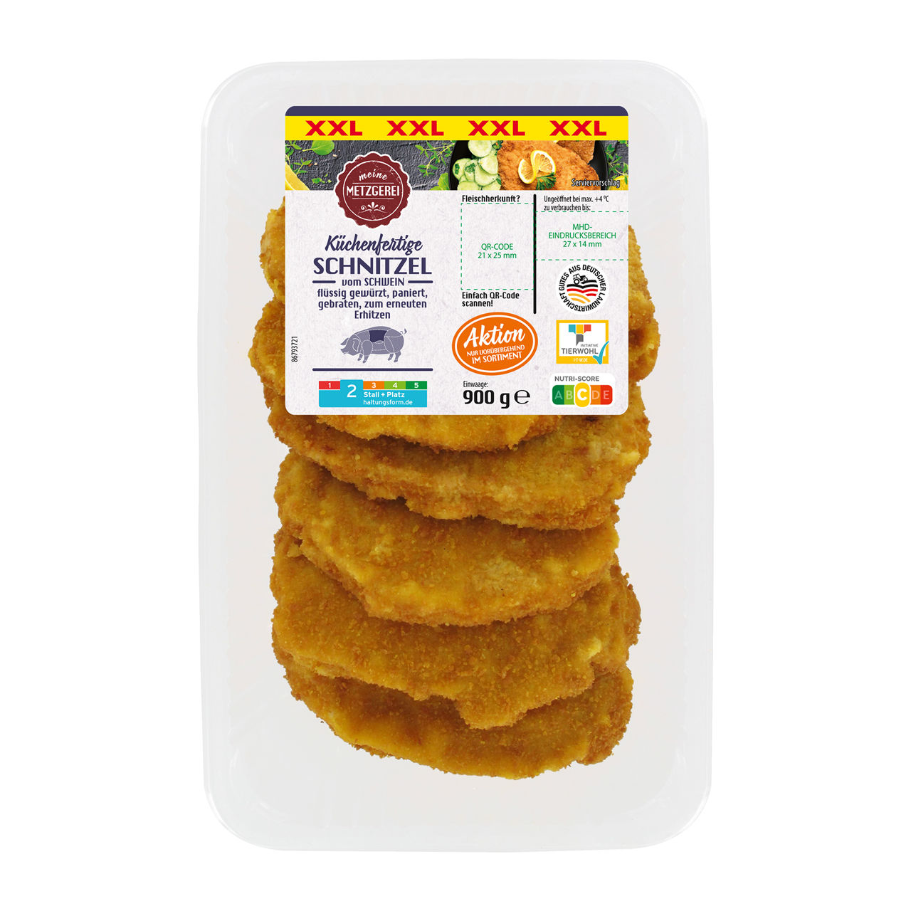  Schnitzel paniert XXL