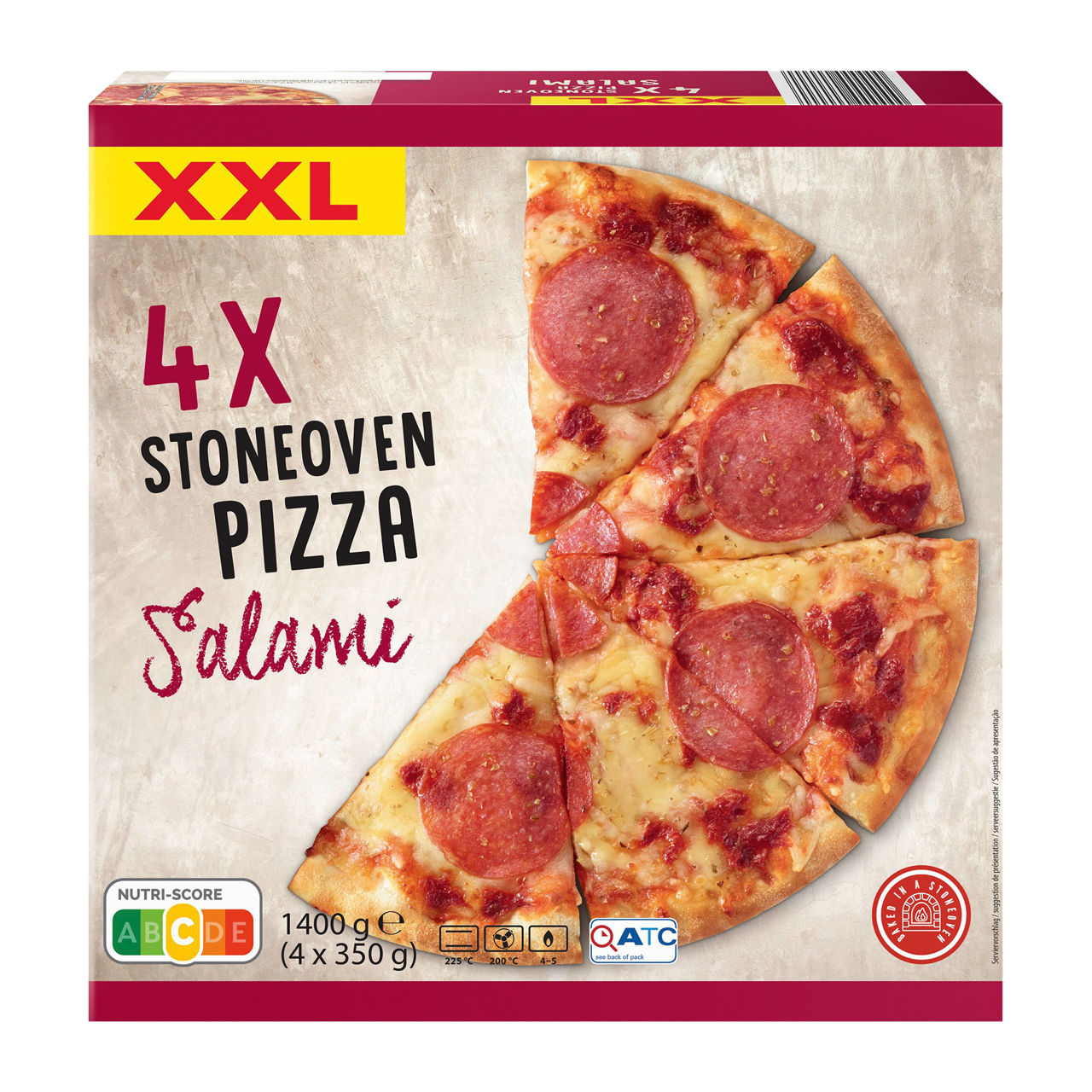  Steinofenpizza Salami XXL