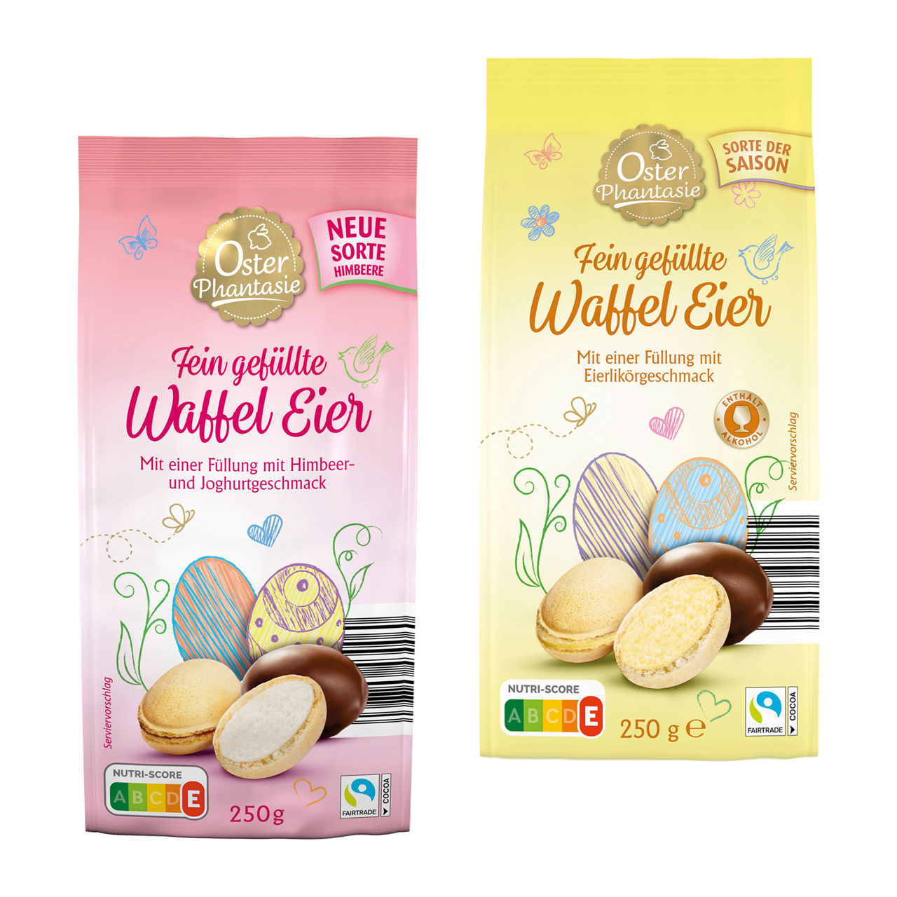  Gefüllte Waffeleier