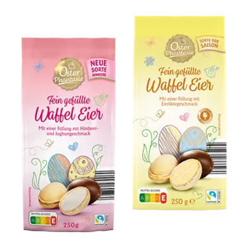 Gefüllte Waffeleier