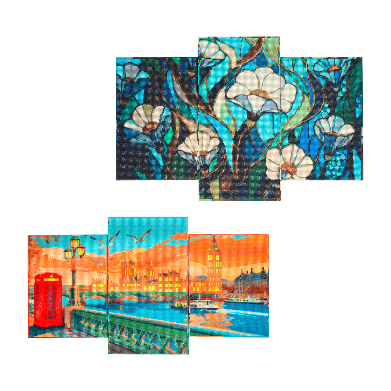  Diamond-Painting-Leinwand-Set