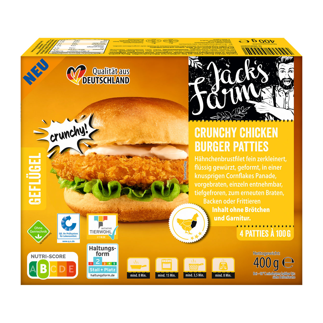Crunchy Chicken Burger Patties