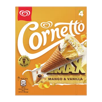 Cornetto Max Mango & Vanille