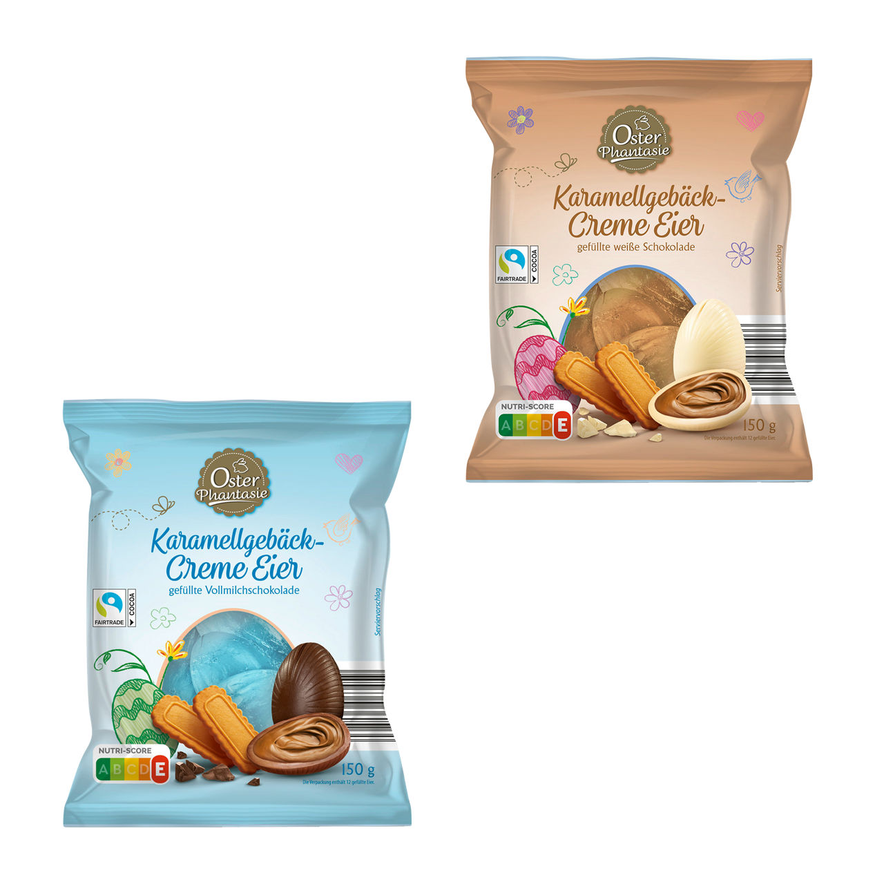  Karamellgebäck-Creme-Eier