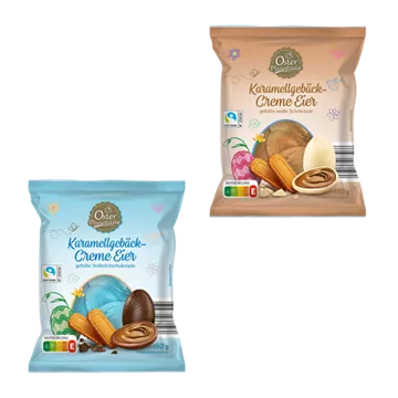 Karamellgebäck-Creme-Eier