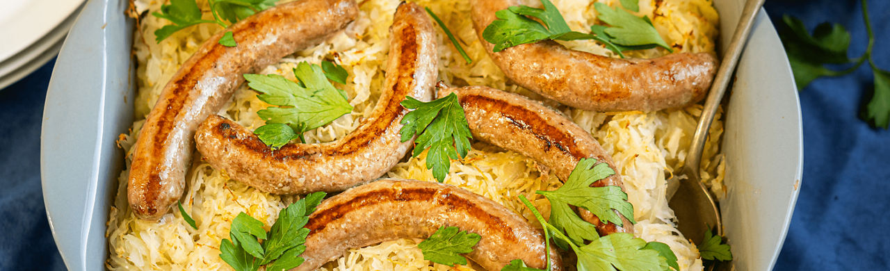 Zuurkool ovenschotel  