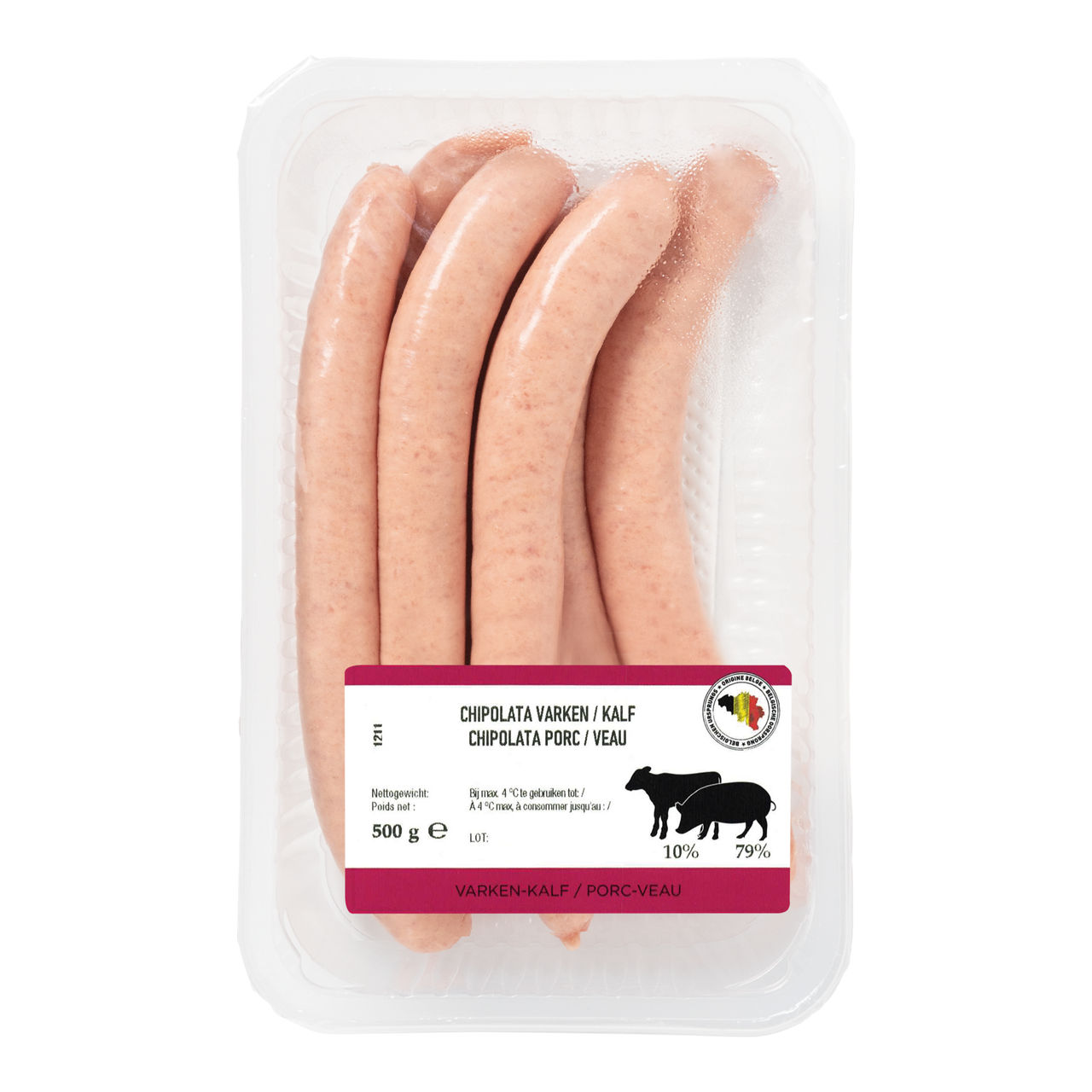 Chipolata varken/kalf (500 g)