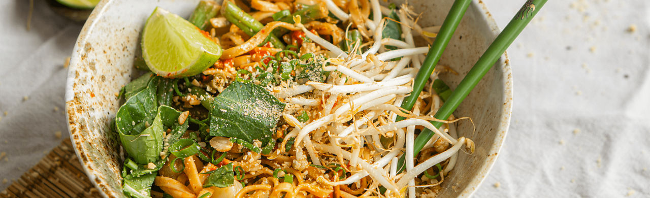 Vegan bami met paksoi en boontjes 