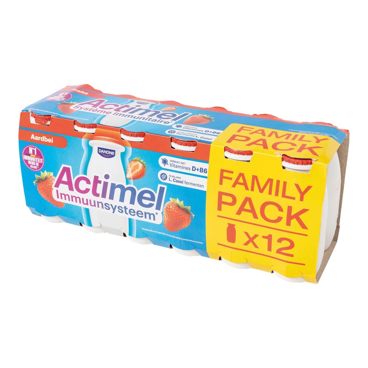 DANONE® Actimel aardbei, 12 st.