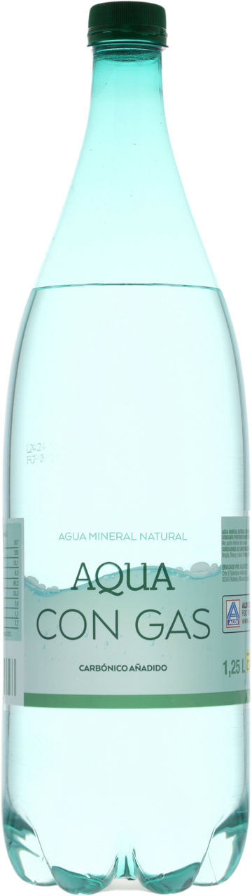 Agua mineral con gas 1,25 l