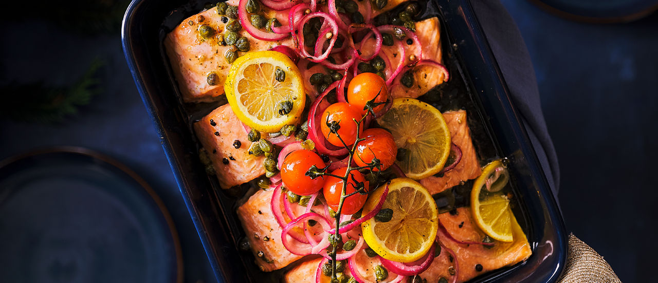 Verse zalm uit de oven met beurre noisette bij ALDI Supermarkten