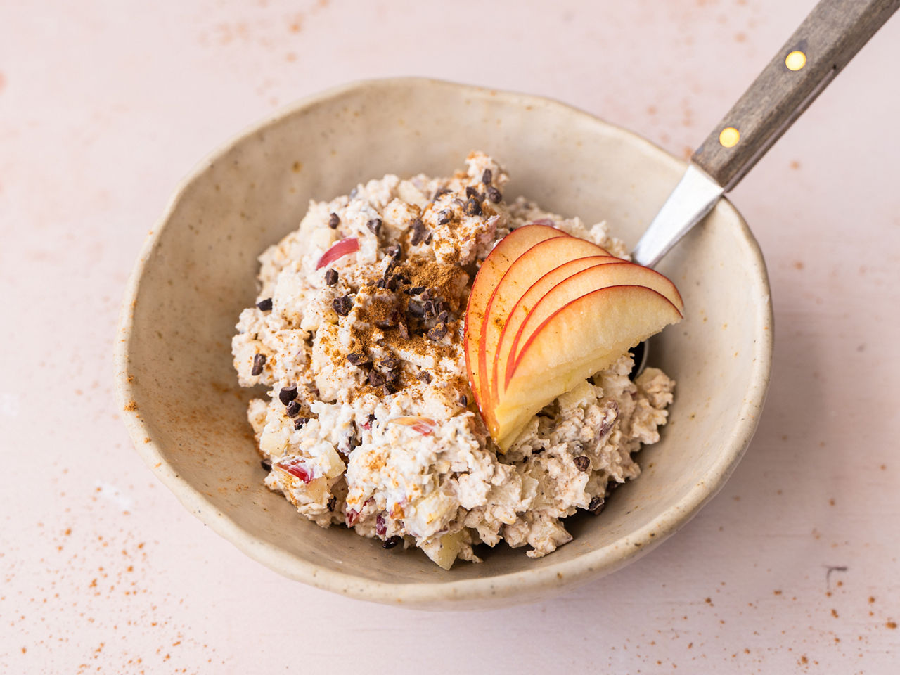 Overnight oats met kwark, appel en kaneel bij ALDI