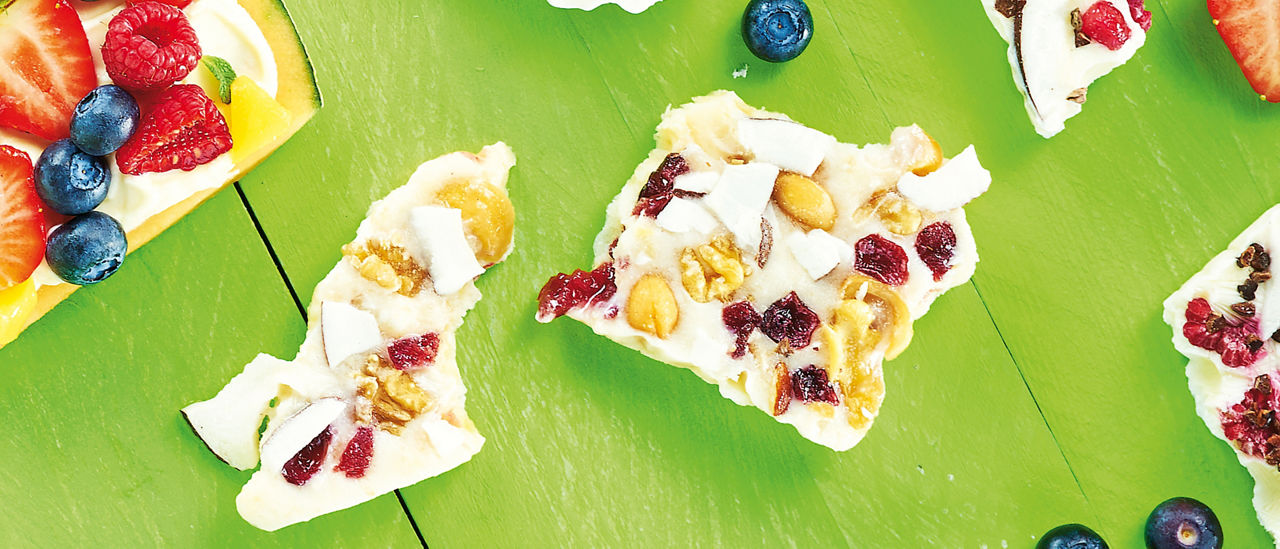 Frozenbananenyoghurt met kokosflakes van ALDI