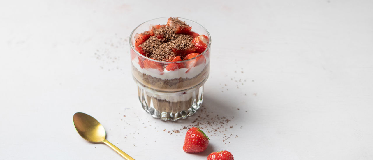 Aardbeien-tiramisu voor het ontbijt (voor Moederdag) bij ALDI