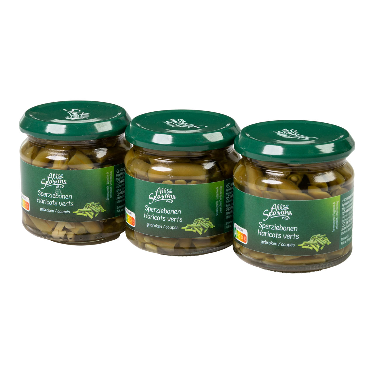 ALL SEASONS Gebroken sperziebonen, 3-pack (3 x 100 g)