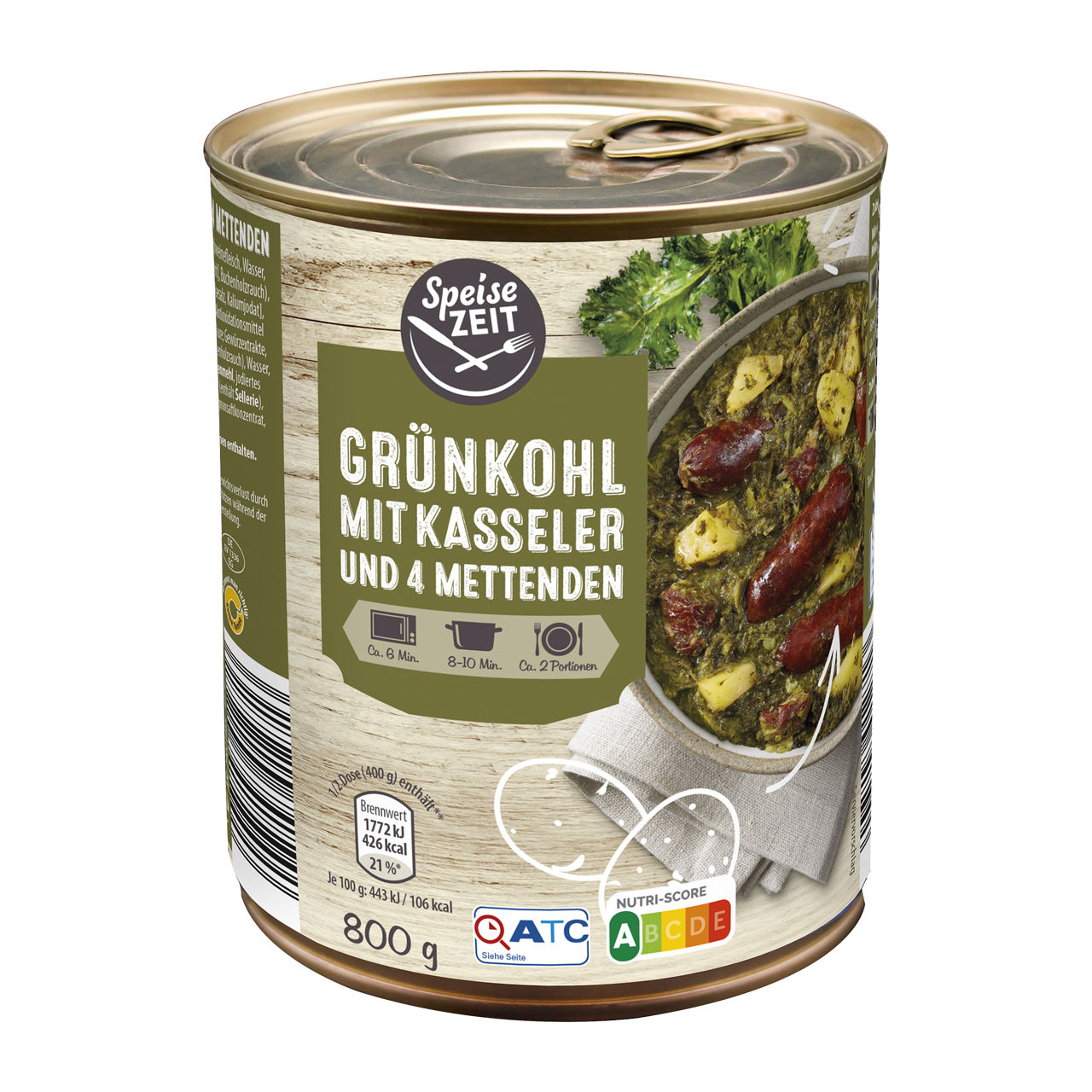  Grünkohl mit Kasseler und 4 Mettenden