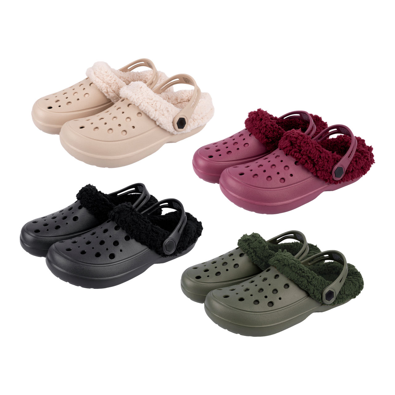 UP2Fashion Gevoerde clogs